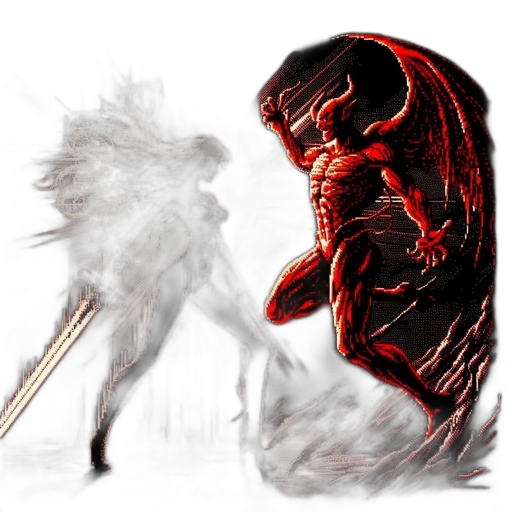 sword, dragon, weapon, concept art, fantasy art, comic book art, pixel art, red transparent PNG cut-out