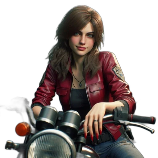 jacket, concept art, photorealistic, comic book art, fantasy art, red, image, portrays transparent PNG cut-out
