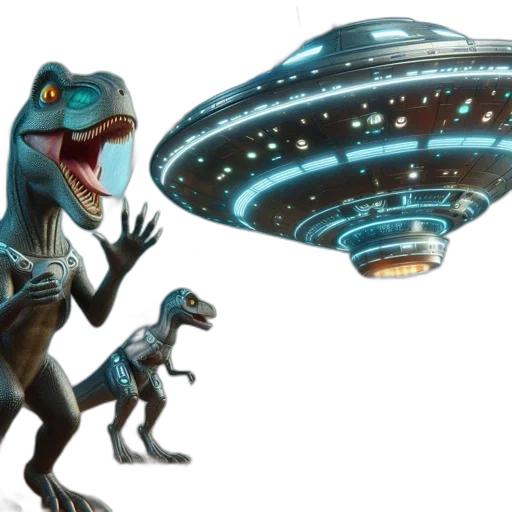 creature, concept art, outer space, large, aggressive, dinosaur, stands, barren transparent PNG cut-out