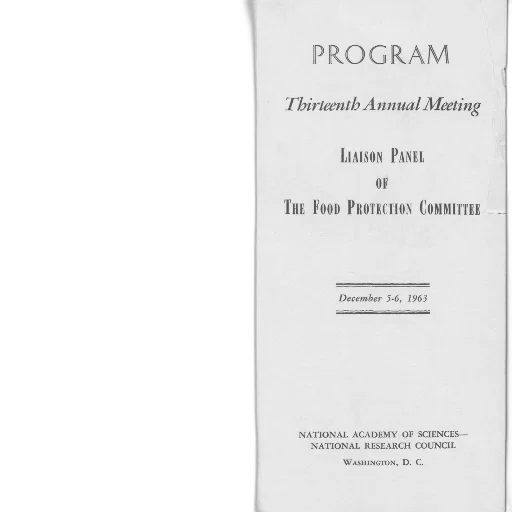 program, thirteenth, annual, meeting, liaison, panel, food, protection transparent PNG cut-out