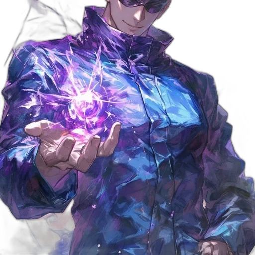 jacket, staff, weapon, creature, concept art, cyberpunk, fantasy art, comic book art transparent PNG cut-out