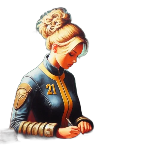 staff, jewelry, jacket, concept art, comic book art, fantasy art, pixel art, outer space transparent PNG cut-out