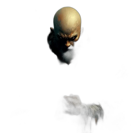 mask, face, creature, robot, concept art, 3d render, photorealistic, comic book art transparent PNG cut-out
