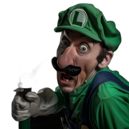 mask, face, staff, hat, 3d render, concept art, photorealistic, cartoon transparent PNG cut-out