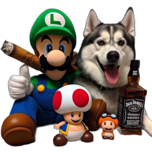 bottle, animal, pixel art, concept art, 3d render, fantasy art, image, features transparent PNG cut-out