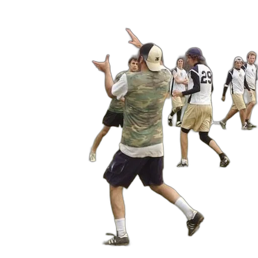 concept art, group, people, playing, frisbee, field transparent PNG cut-out