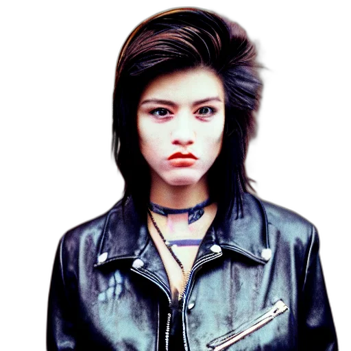 jacket, face, hair, photorealistic transparent PNG cut-out