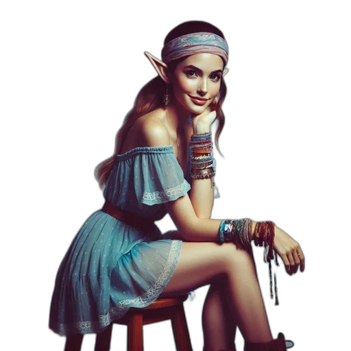 staff, jewelry, dress, fantasy art, concept art, pixel art, photorealistic, neon lights transparent PNG cut-out