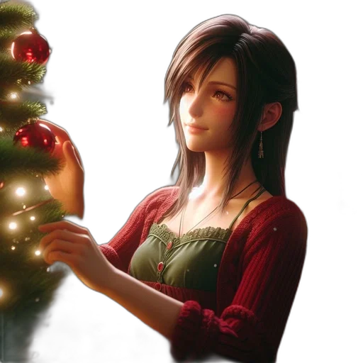 concept art, photorealistic, fantasy art, 3d render, snow, during, holiday, season transparent PNG cut-out