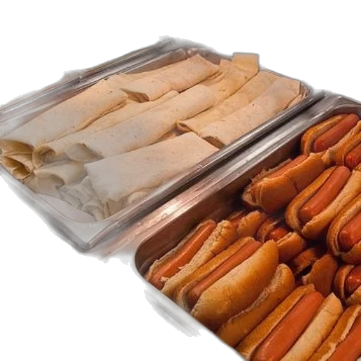 food, animal, 3d render, buffet-style, display, featuring, hot, dogs transparent PNG cut-out