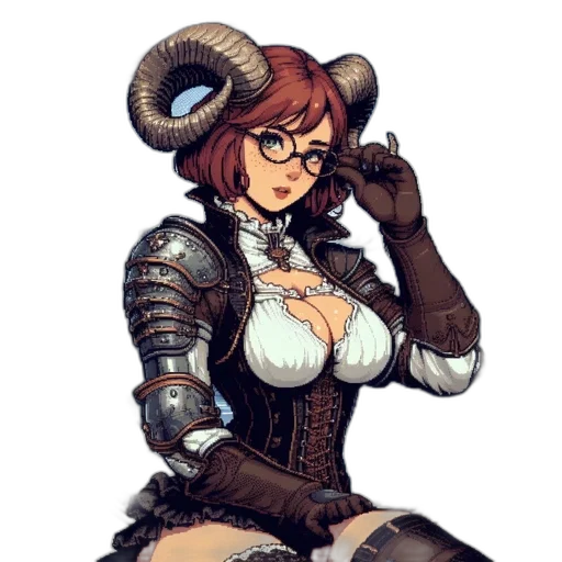 staff, dress, robot, fantasy art, pixel art, concept art, comic book art, monochrome transparent PNG cut-out