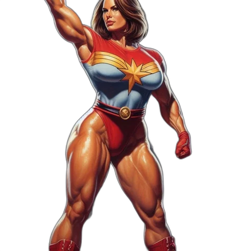 dress, comic book art, concept art, cartoon, pixel art, athletic, woman, red transparent PNG cut-out