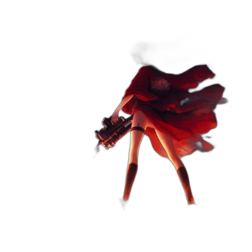 flower, dress, umbrella, crown, 3d render, concept art, photorealistic, pixel art transparent PNG cut-out