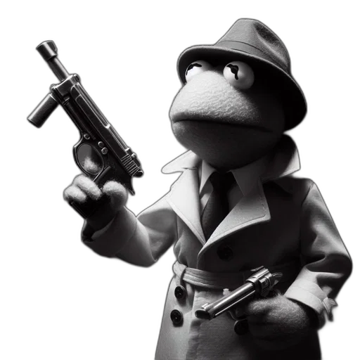 weapon, staff, animal, jacket, concept art, toy, puppet, character transparent PNG cut-out