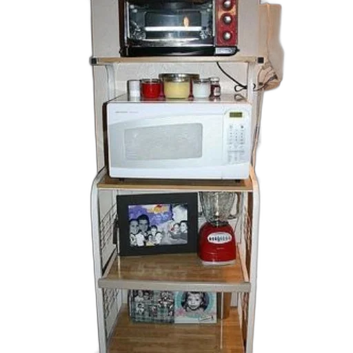 furniture, robot, food, kitchen, scene, featuring, microwave, shelf transparent PNG cut-out