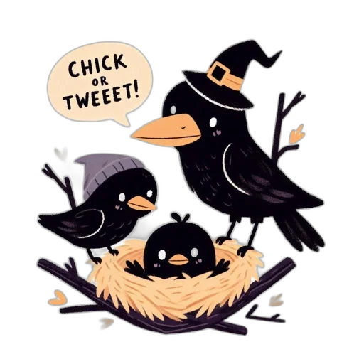 pixel art, concept art, dark, monochrome, three, anthropomorphized, black, birds transparent PNG cut-out