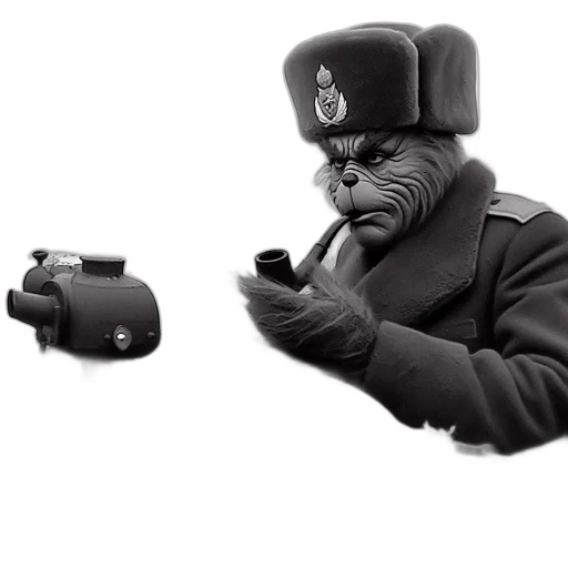 mask, weapon, hat, staff, concept art, 3d render, photorealistic, soldier transparent PNG cut-out