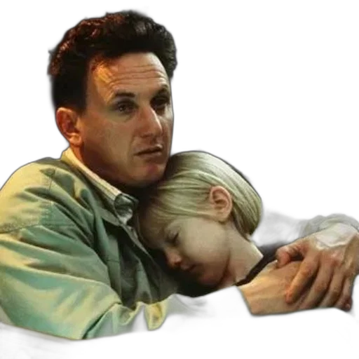 photorealistic, outer space, man, green, shirt, holds, sleeping, child transparent PNG cut-out