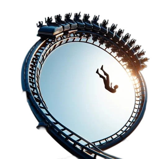 hair, crown, robot, staff, 3d render, concept art, photorealistic, upside-down transparent PNG cut-out
