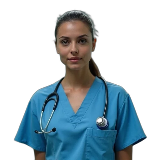 staff, face, photorealistic, emergency transparent PNG cut-out
