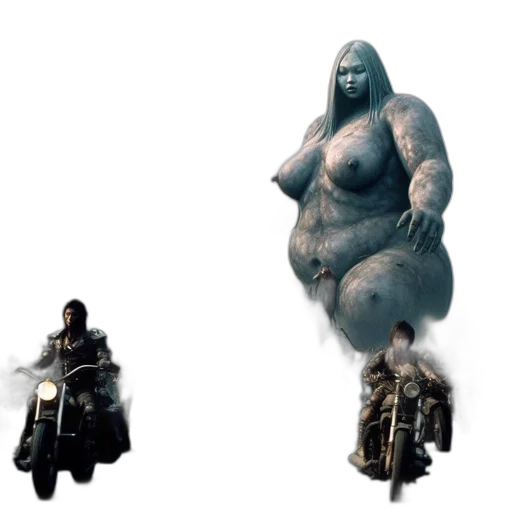 creature, robot, dress, concept art, 3d render, fantasy art, comic book art, post-apocalyptic transparent PNG cut-out