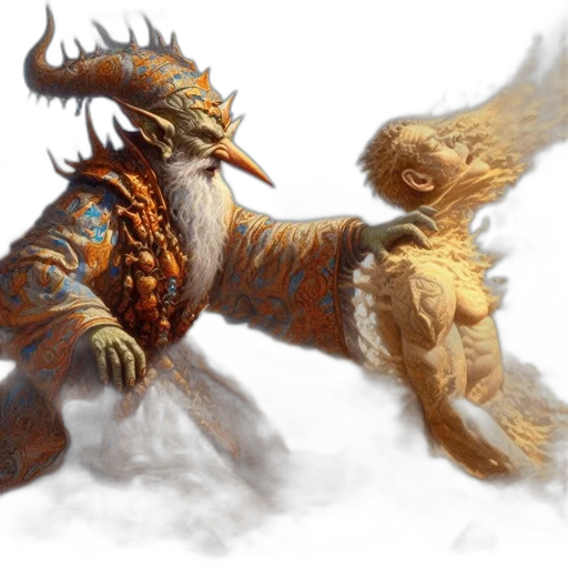 dragon, creature, fantasy art, concept art, photorealistic, 3d render, golden, desertscape transparent PNG cut-out