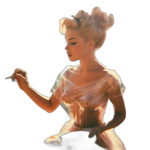 dress, food, jewelry, concept art, oil painting, watercolor, photorealistic, underwater transparent PNG cut-out