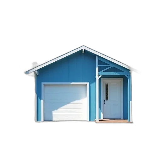 building, furniture, umbrella, 3d render, concept art, photorealistic, blue, pastel transparent PNG cut-out