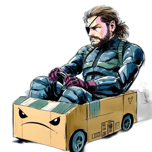 robot, furniture, jacket, weapon, comic book art, concept art, cyberpunk, pixel art transparent PNG cut-out