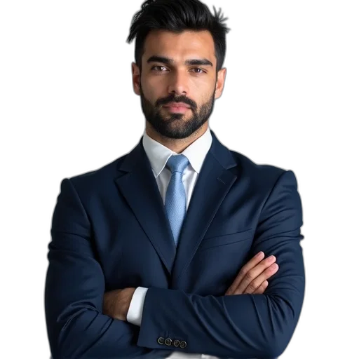 staff, face, jacket, animal, photorealistic, cartoon, 3d render, man transparent PNG cut-out