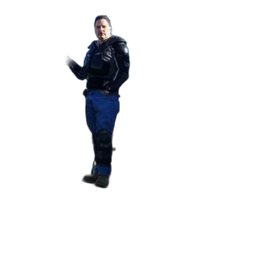 staff, robot, jacket, shoes, 3d render, concept art, cyberpunk, pixel art transparent PNG cut-out