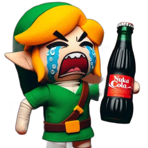 bottle, food, 3d render, concept art, pixel art, illustration, depicts, link transparent PNG cut-out