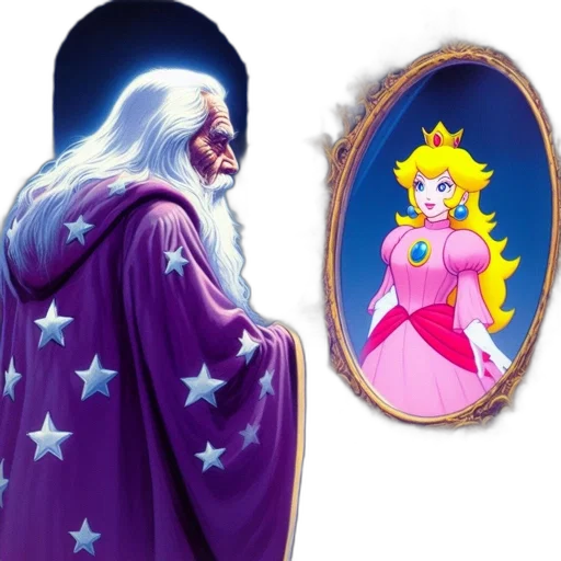 crown, dress, jewelry, staff, concept art, vaporwave, fantasy art, pixel art transparent PNG cut-out