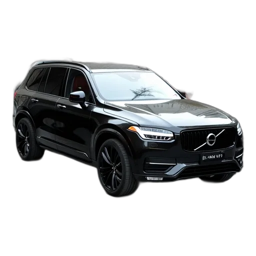 car, black, suv, parked, concrete, surface, has, sleek transparent PNG cut-out