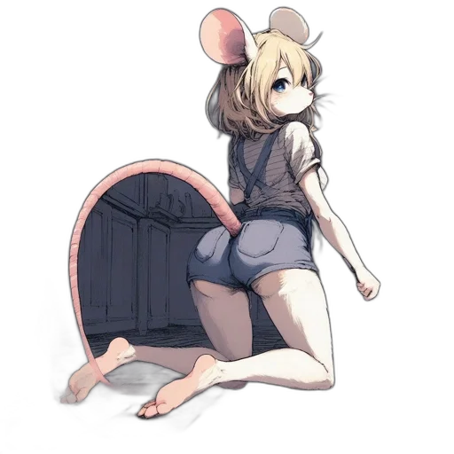 jacket, animal, dress, creature, concept art, anime, watercolor, cartoon transparent PNG cut-out