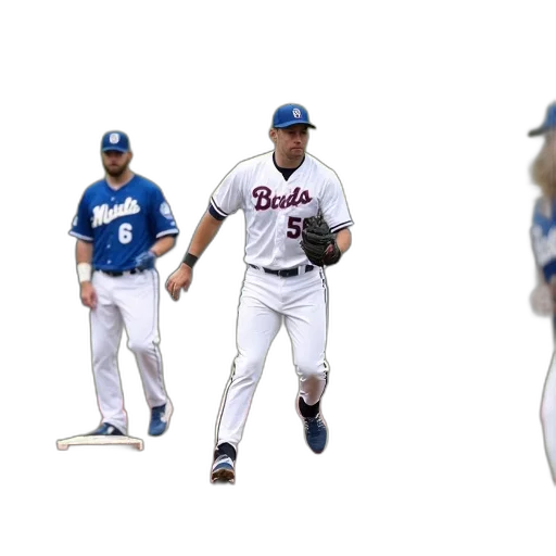 group, men, playing, baseball, field, one, players, wearing transparent PNG cut-out