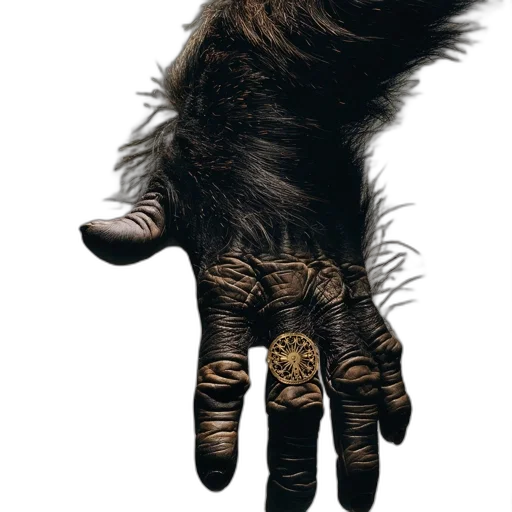 animal, hair, creature, mask, concept art, photorealistic, comic book art, fantasy art transparent PNG cut-out