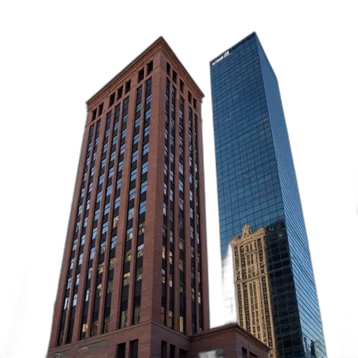 building, 3d render, photorealistic, concept art, city street, tall, brick, flat transparent PNG cut-out