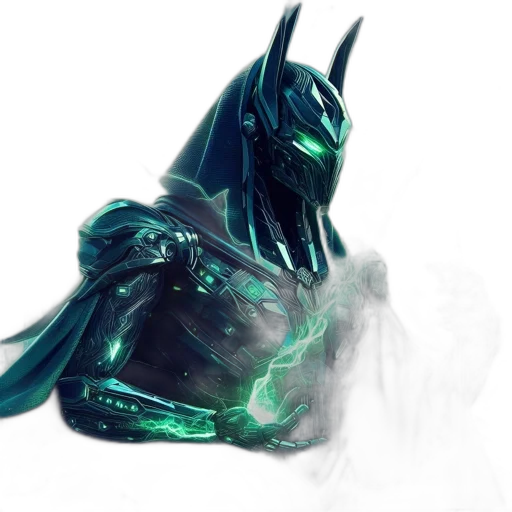 dragon, mask, creature, sword, concept art, fantasy art, comic book art, cyberpunk transparent PNG cut-out