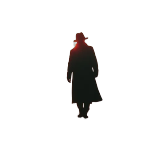 hat, jacket, umbrella, staff transparent PNG cut-out