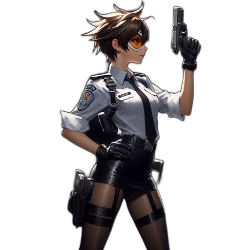 staff, weapon, jacket, concept art, cyberpunk, comic book art, pixel art, animated transparent PNG cut-out