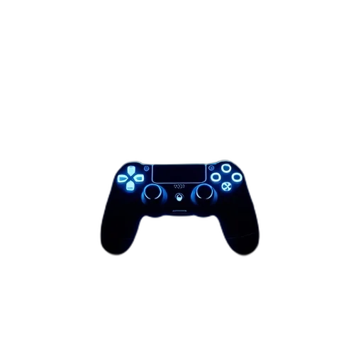 weapon, robot, 3d render, pixel art, photorealistic, concept art, blue, dark transparent PNG cut-out