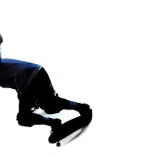 staff, robot, jacket, concept art, 3d render, photorealistic, silhouette, skateboarder transparent PNG cut-out
