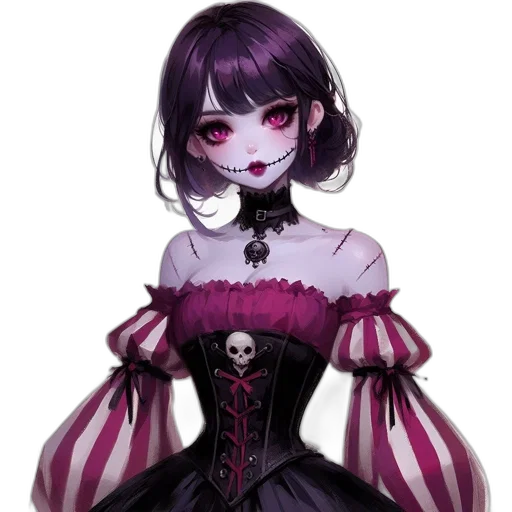 dress, mask, staff, face, pixel art, fantasy art, concept art, anime transparent PNG cut-out