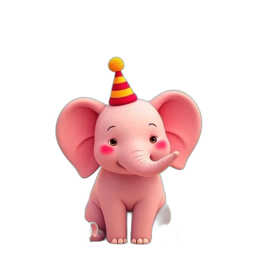 hat, animal, 3d render, photorealistic, concept art, whimsical, illustration, featuring transparent PNG cut-out