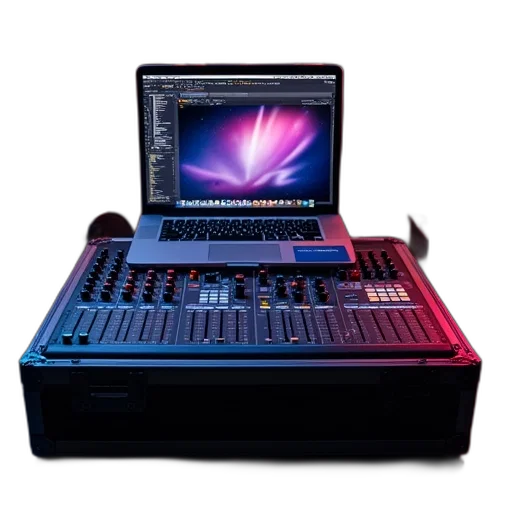 vaporwave, 3d render, cyberpunk, large transparent PNG cut-out