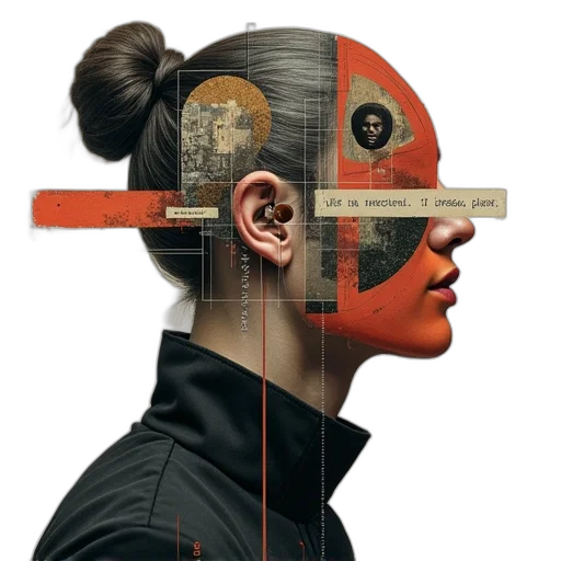 mask, face, cyberpunk, concept art, second, image, cropped, version transparent PNG cut-out