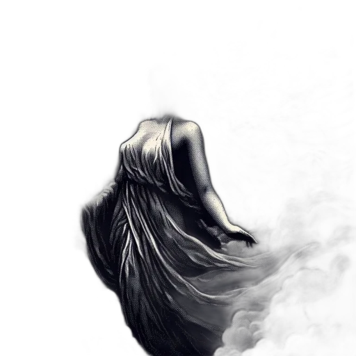 dress, mask, face, creature, concept art, photorealistic, fantasy art, comic book art transparent PNG cut-out
