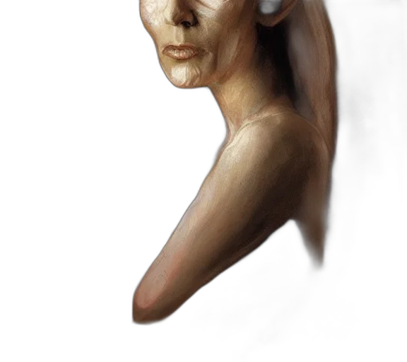face, mask, staff, creature transparent PNG cut-out