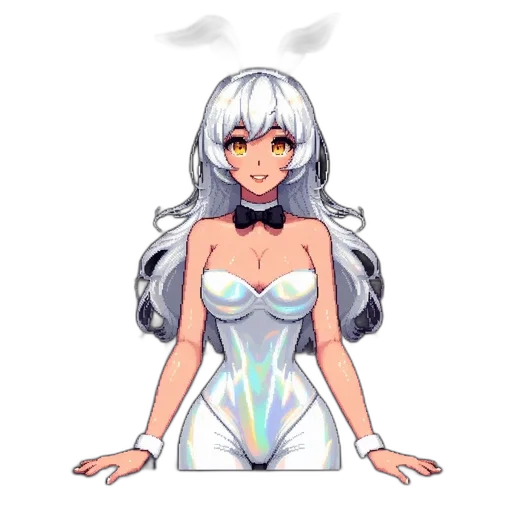 dress, creature, anime, pixel art, concept art, fantasy art, outer space, pastel transparent PNG cut-out